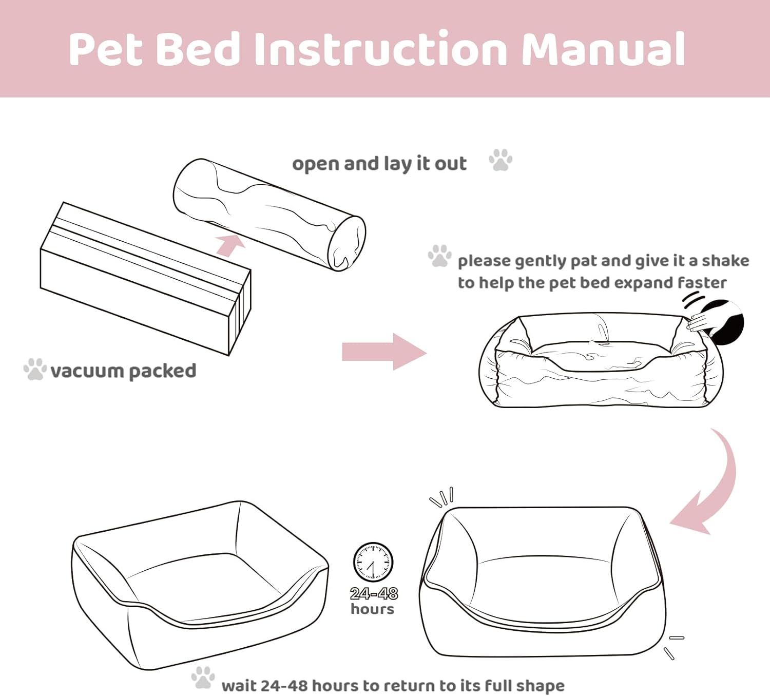 Thumbnail 3 de Hollypet Panier pour chat et chiot : lit coussin doux et respirant beige (55 × 45 × 15 cm)