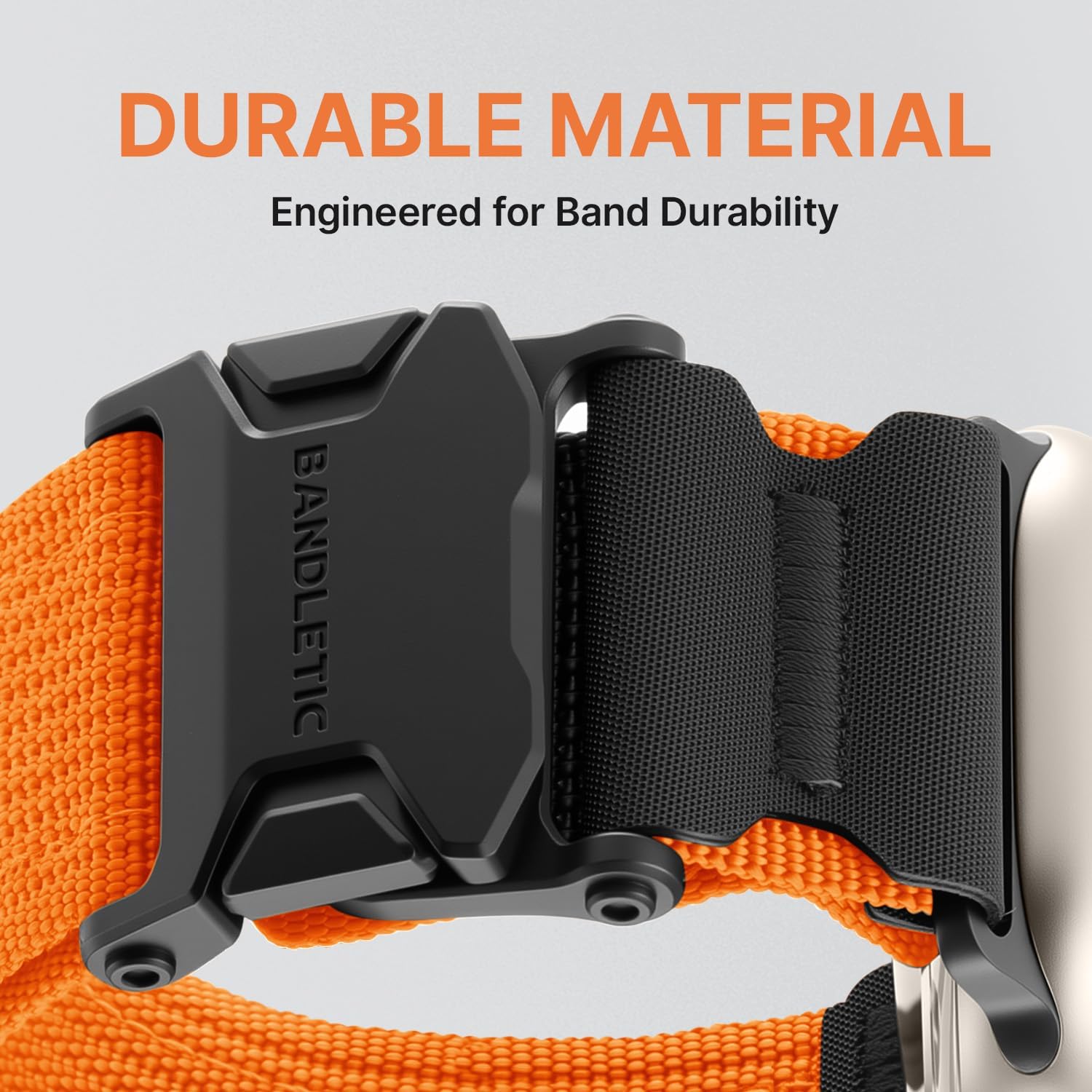 Thumbnail 4 de Bandletic Nylon Strap for Apple Watch Ultra 3/2 and Series 11/10 – Orange