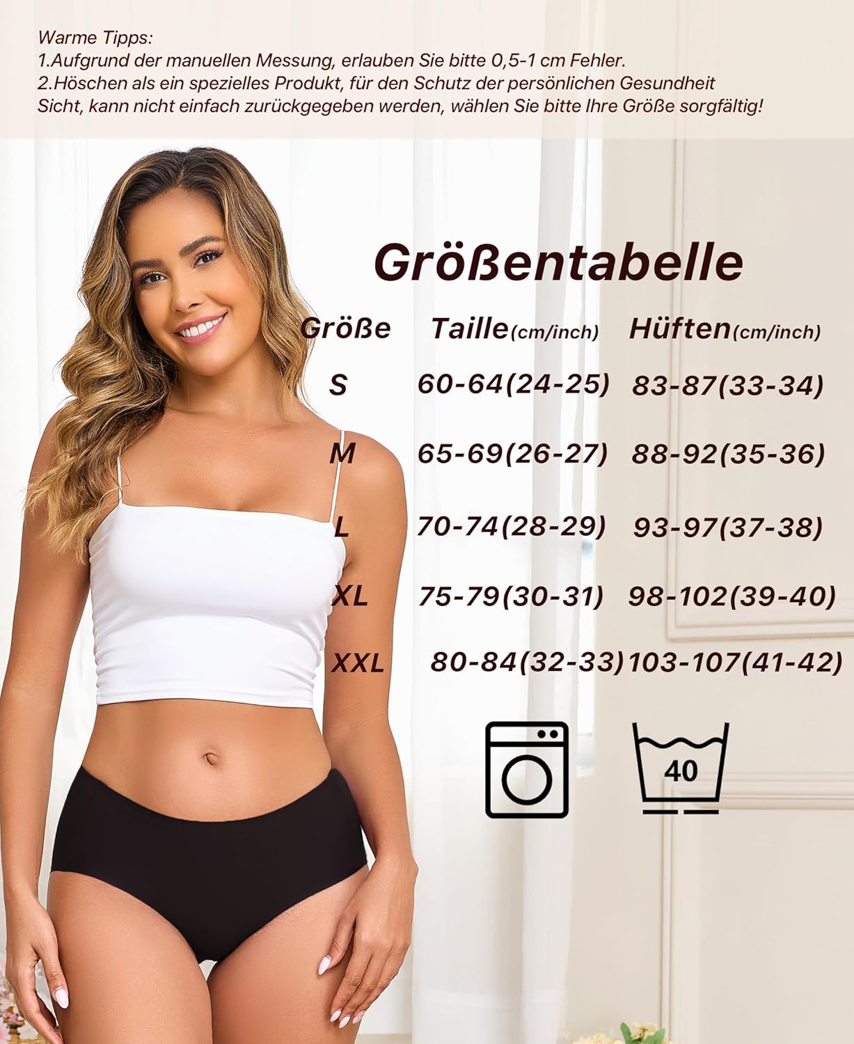 Thumbnail 5 de ALL OF ME 6er-Pack nahtlose Damen-Brazilian-Slips (Seamless) S–XXL – atmungsaktiv, weich & ohne Etikett
