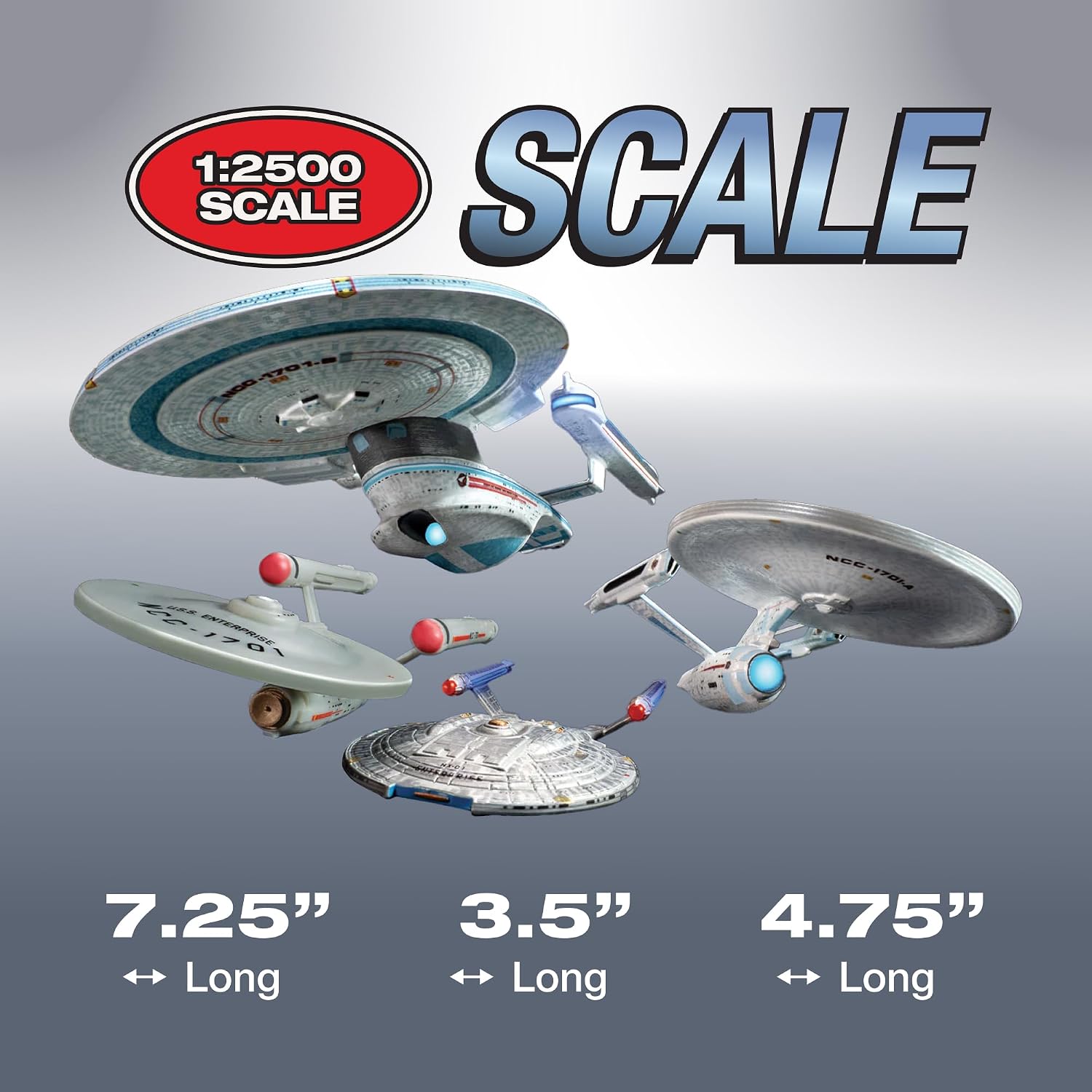 Thumbnail 5 de AMT スター・トレック U.S.S. エンタープライズ 4隻セット 1/2500スケール プラモデルキット