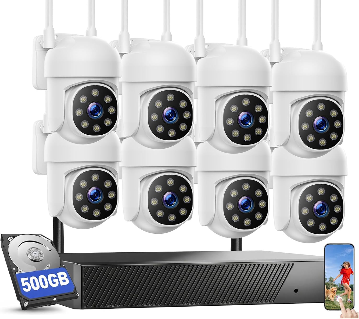 Detalle de CAMCAMP Wireless Security Camera System, 8 Cameras