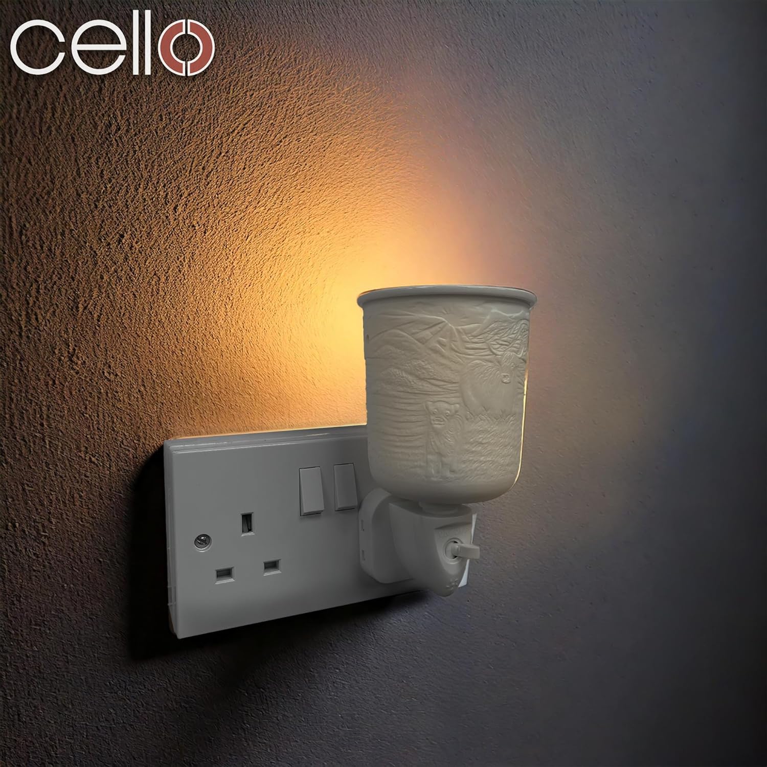 Thumbnail 3 de Cello Plug-In Wax Melt Burner (Highland Cow design) – electric oil & wax burner
