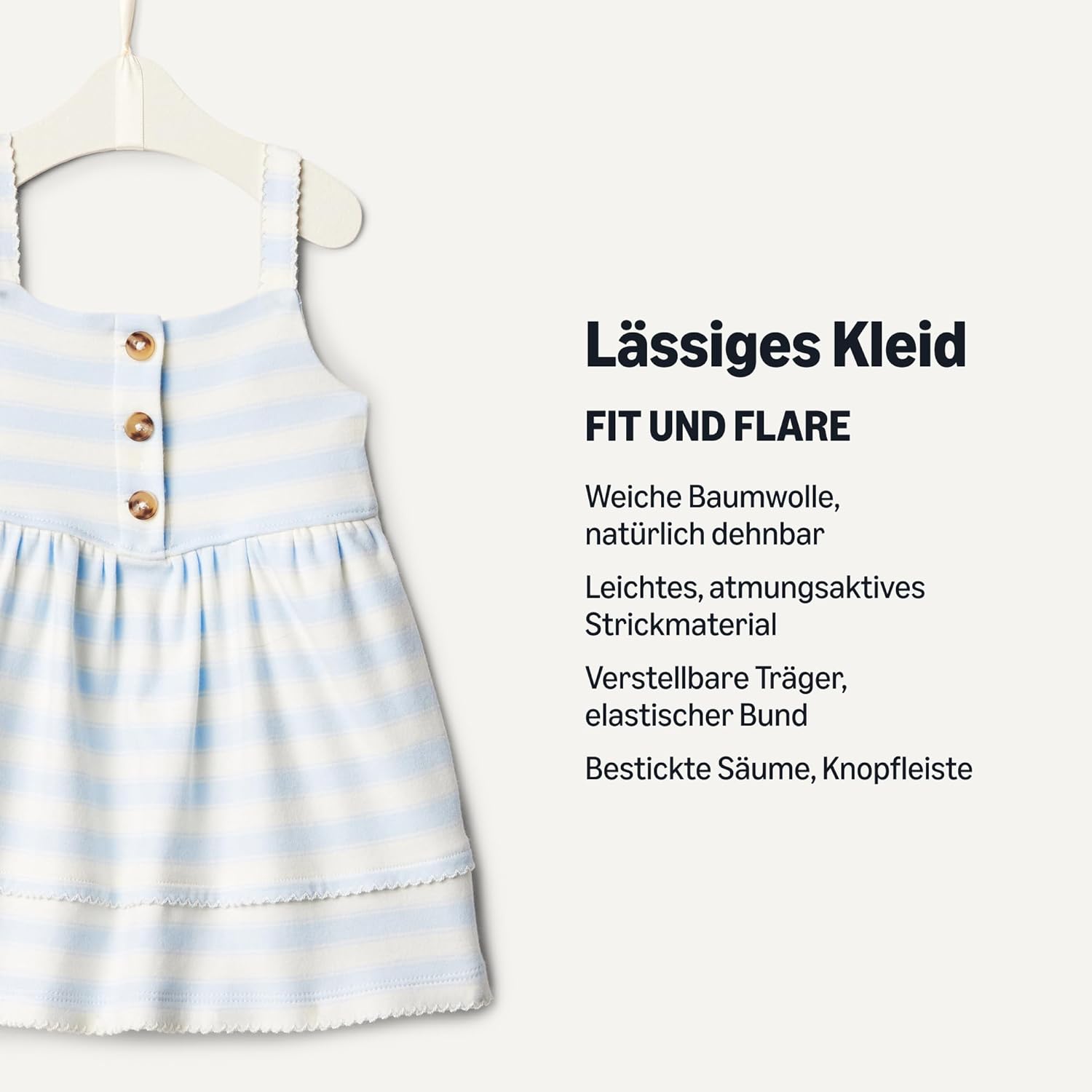 Thumbnail 2 de Amazon Essentials x Sofia Grainge Baby- und Mädchenkleid im A-Linien-Schnitt aus Baumwolle