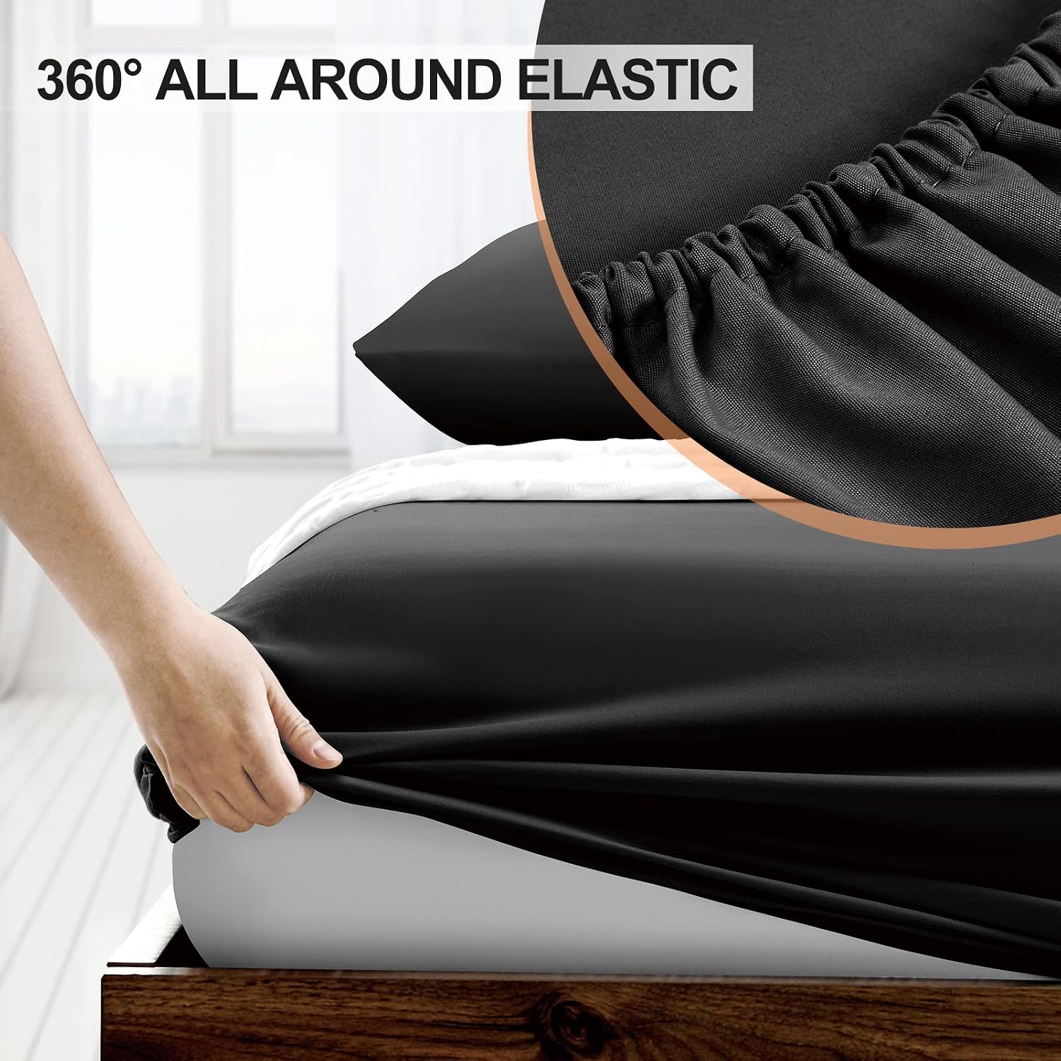 Detalle de FreshCulture Twin Fitted Sheet 39x75 in