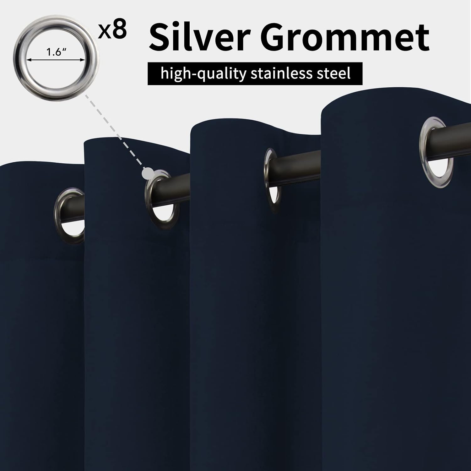 Detalle de Easy-Going Outdoor Curtain, 54 x 120 Inches