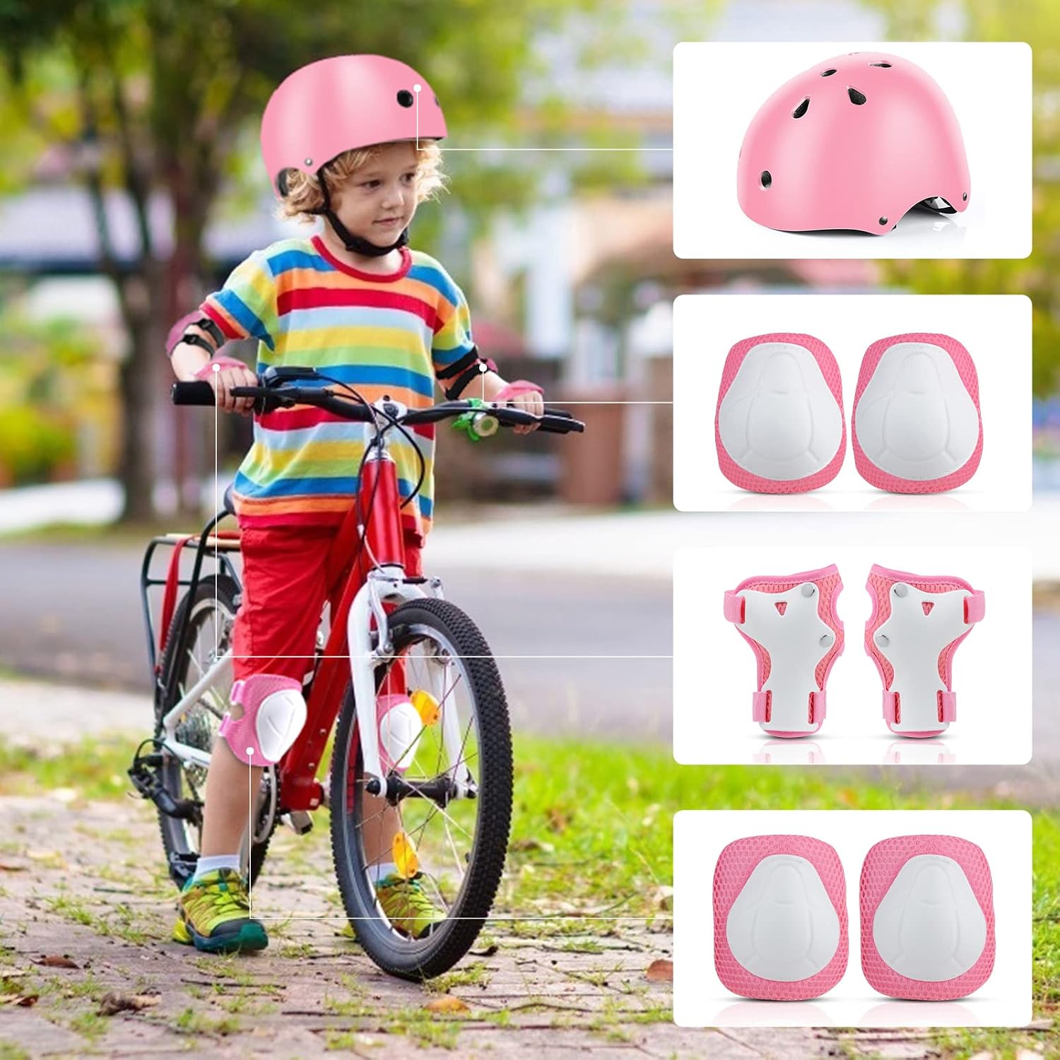 Thumbnail 6 de Jim's Store Kids Bike Helmet set 3–10 years