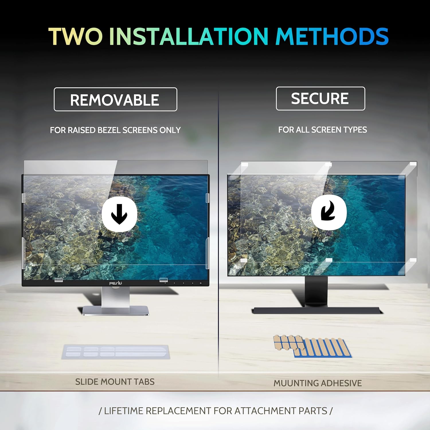 Thumbnail 3 de Peslv 24 Inch Privacy Screen for Monitor