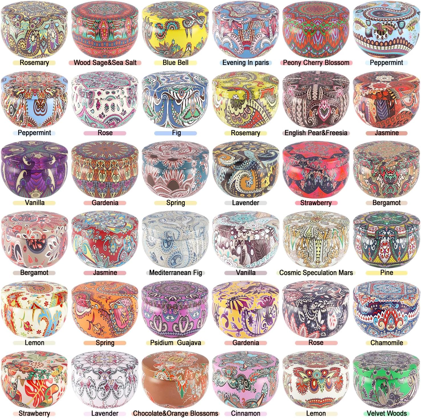 Thumbnail 2 de 36 Pack Scented Candles Set for Home — 100% Soy Wax, Long-Lasting Aromatherapy Gift
