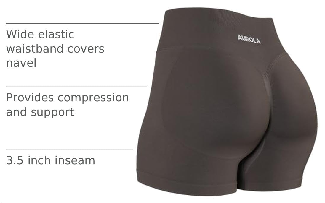 Thumbnail 3 de AUROLA Women's Workout Shorts, Nylon-Spandex