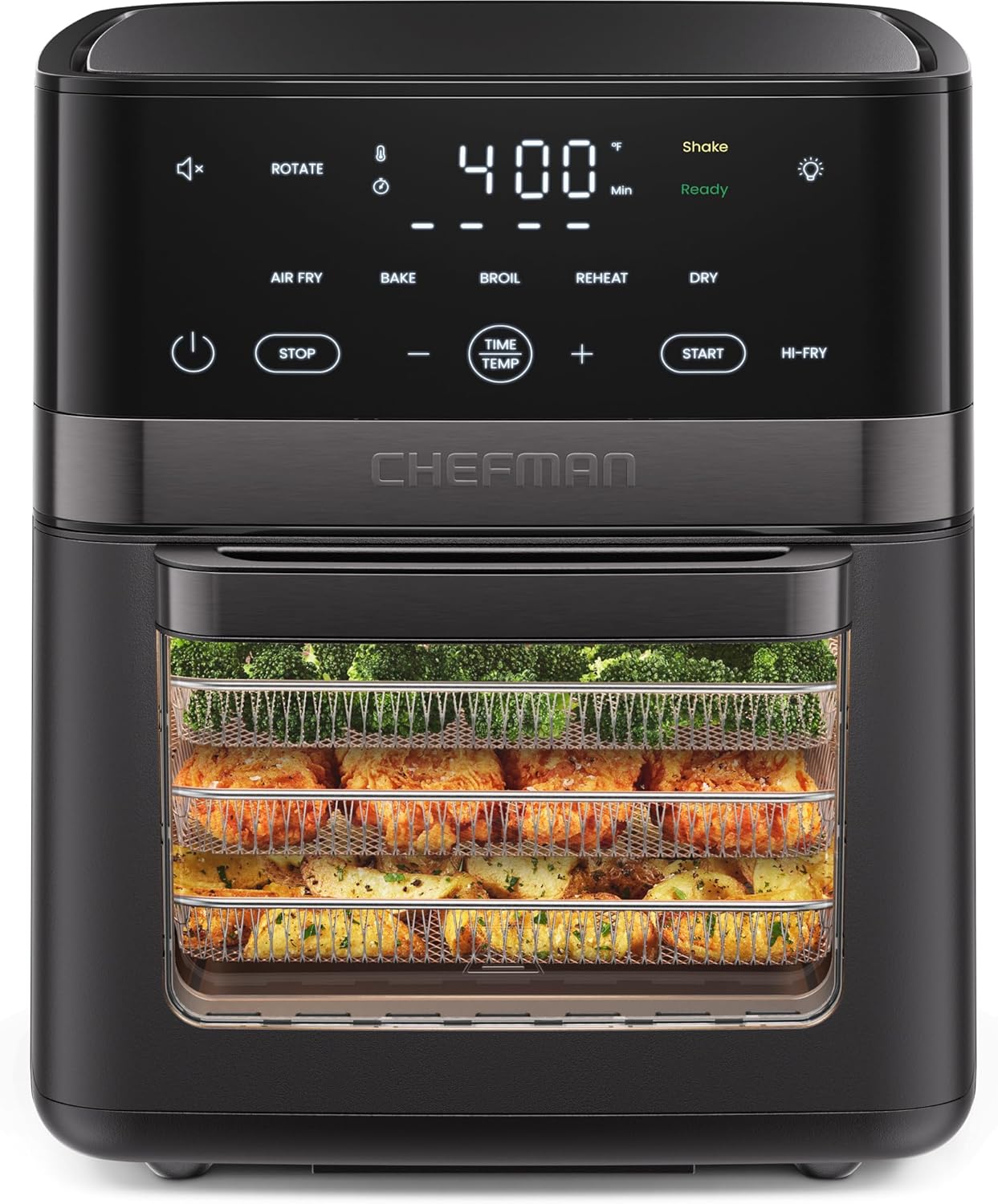 Detalle de Chefman 6-in-1 XL 14-Quart Air Fryer: Rotisserie, Dehydrator, and More