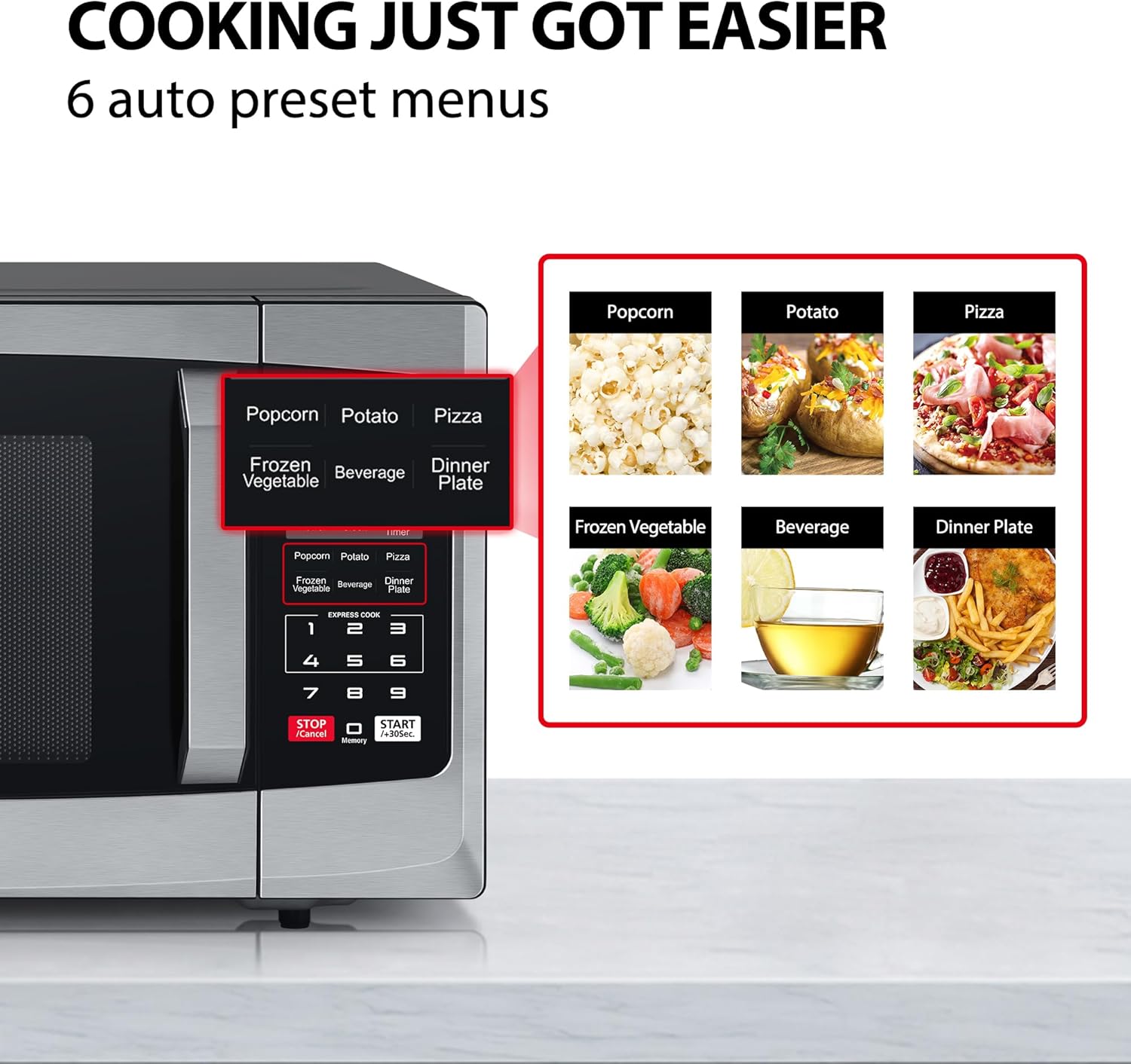 Thumbnail 1 de Toshiba ML-EM23P(SS) 23L microwave 800W
