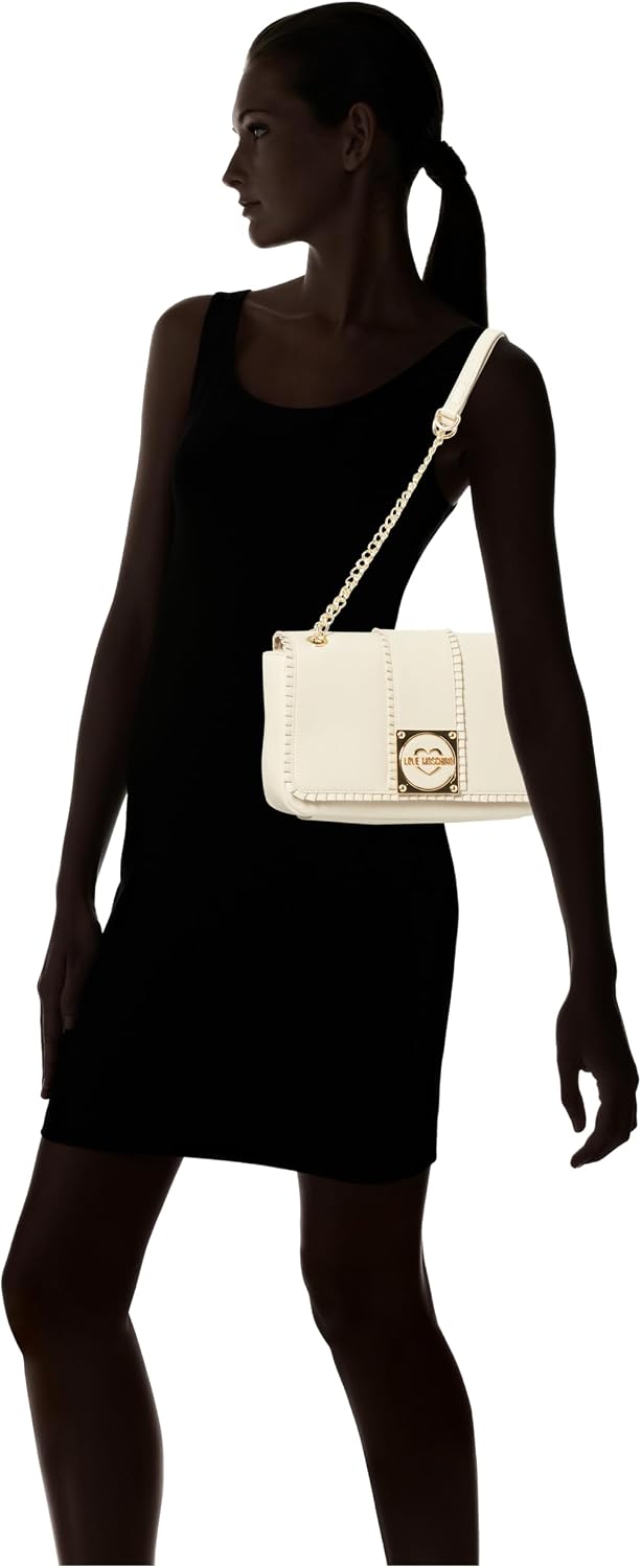 Detalle 2 de Love Moschino Sac à bandoulière JC4270PP0IKF0110 – Ivoire, finition PU