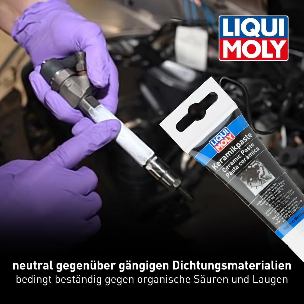 Detalle de LIQUI MOLY Keramikpaste 50 g – Hochtemperaturpaste, farblos, Art.-Nr. 3418
