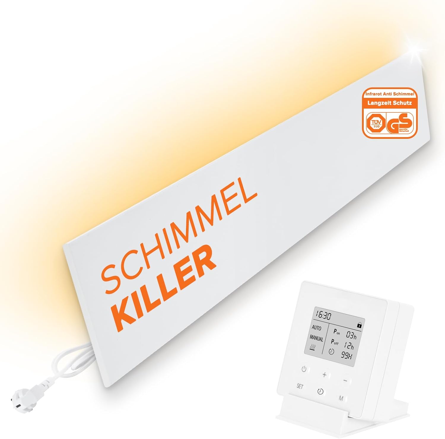 Detalle de Xnature XN-IC60 PLUSMODUL Infrarot Anti-Schimmel-Heizung mit Smart Timer (Alternative zu Schimmelspray)