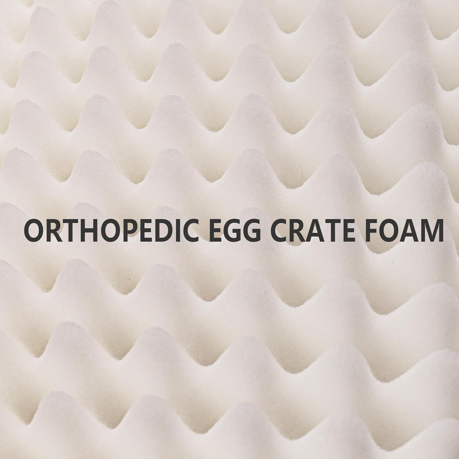 Thumbnail 5 de Jolibean Orthopedic Dog Bed Large 91x61cm – Waterproof, Cozy Egg Crate Foam Crate Mat with Removable Washable Cover