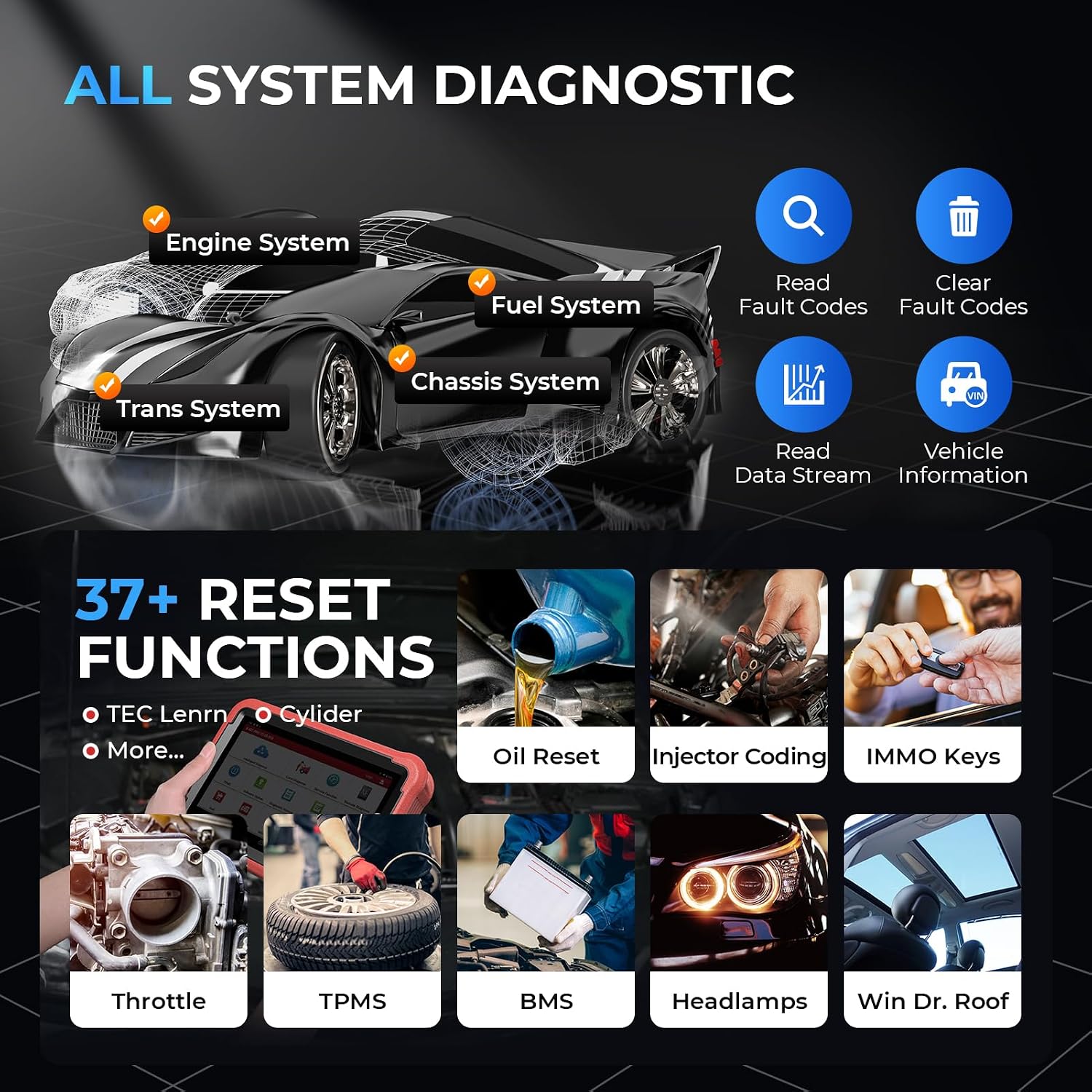 Thumbnail 1 de LAUNCH X431 PROS V+ 5.0 Elite: Bidirectional Scan Tool with CANFD and 2026 DBSCar VII Connector