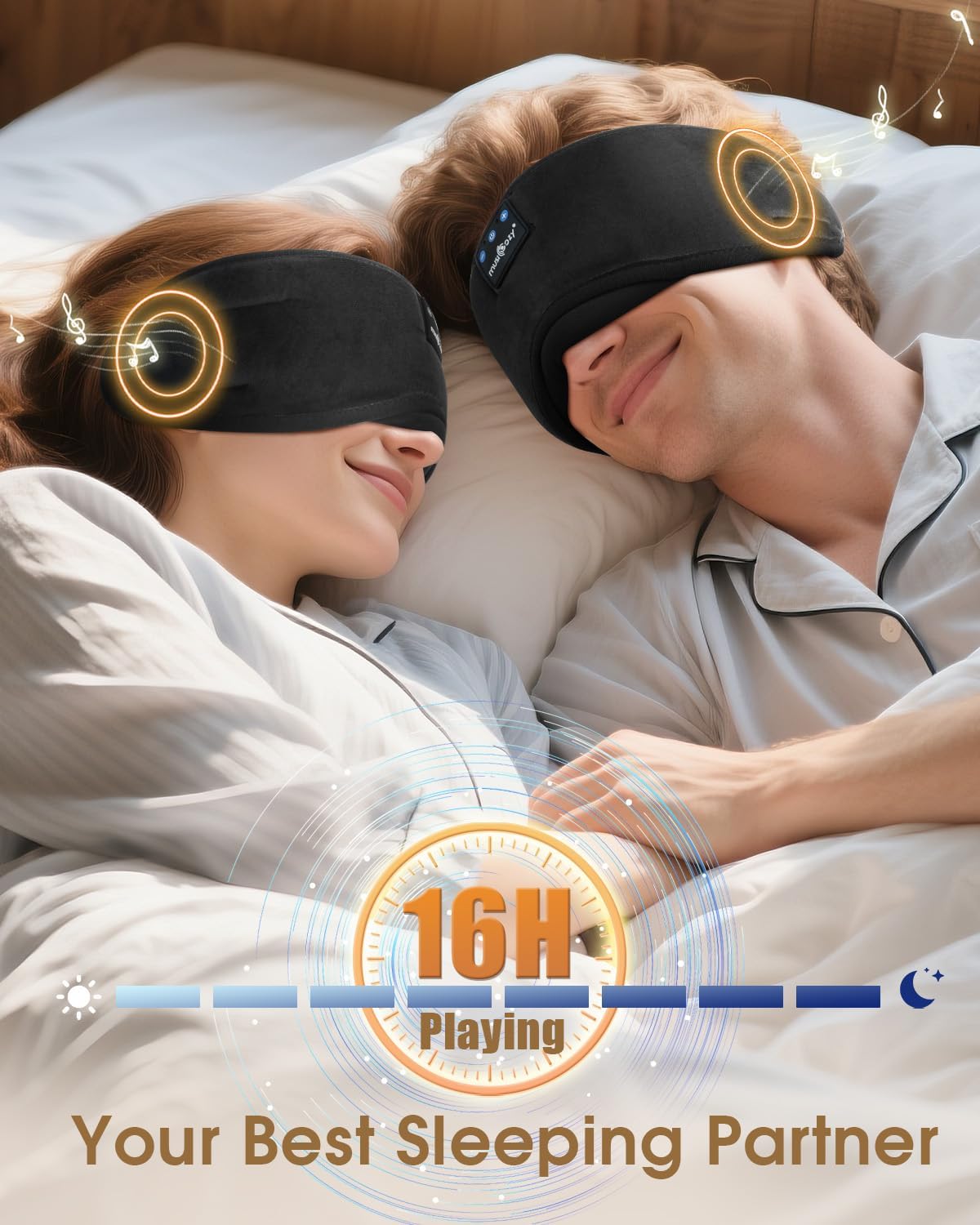 Thumbnail 4 de MUSICOZY Bluetooth Sleep Mask with 16H playtime