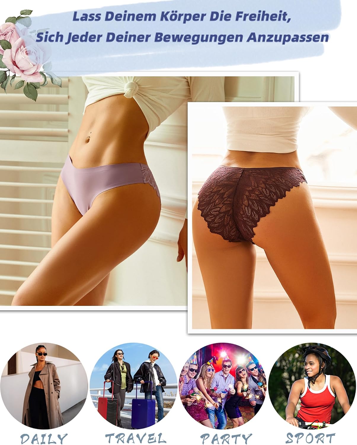 Thumbnail 5 de ALL OF ME Culottes Sans Couture Lot 6
