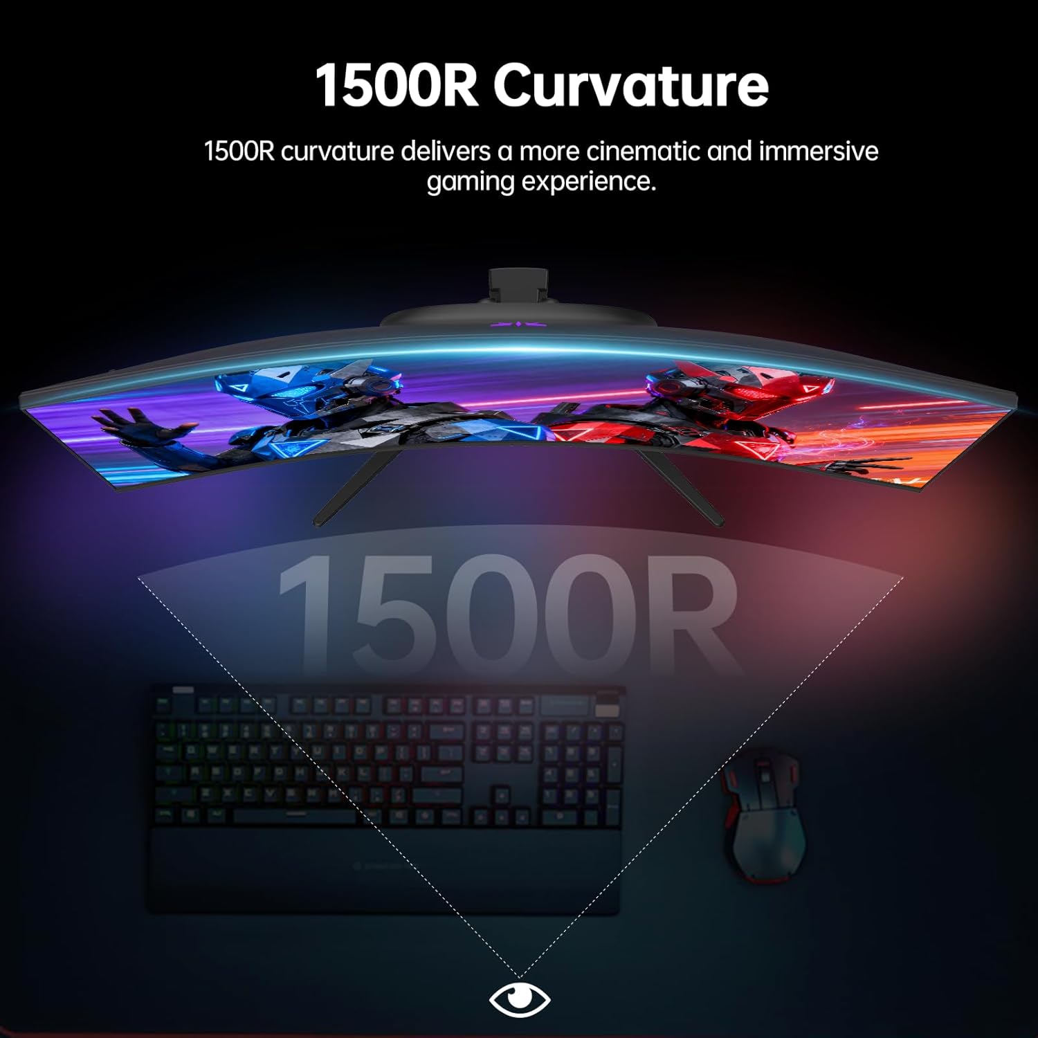 Thumbnail 5 de KTC H32S5 32 Inch Curved 2K 180Hz Monitor