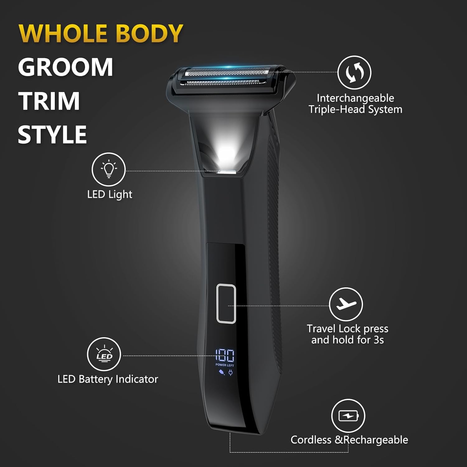 Thumbnail 2 de Bomic Manscape 3-in-1 Body Trimmer — 1pc 🪒