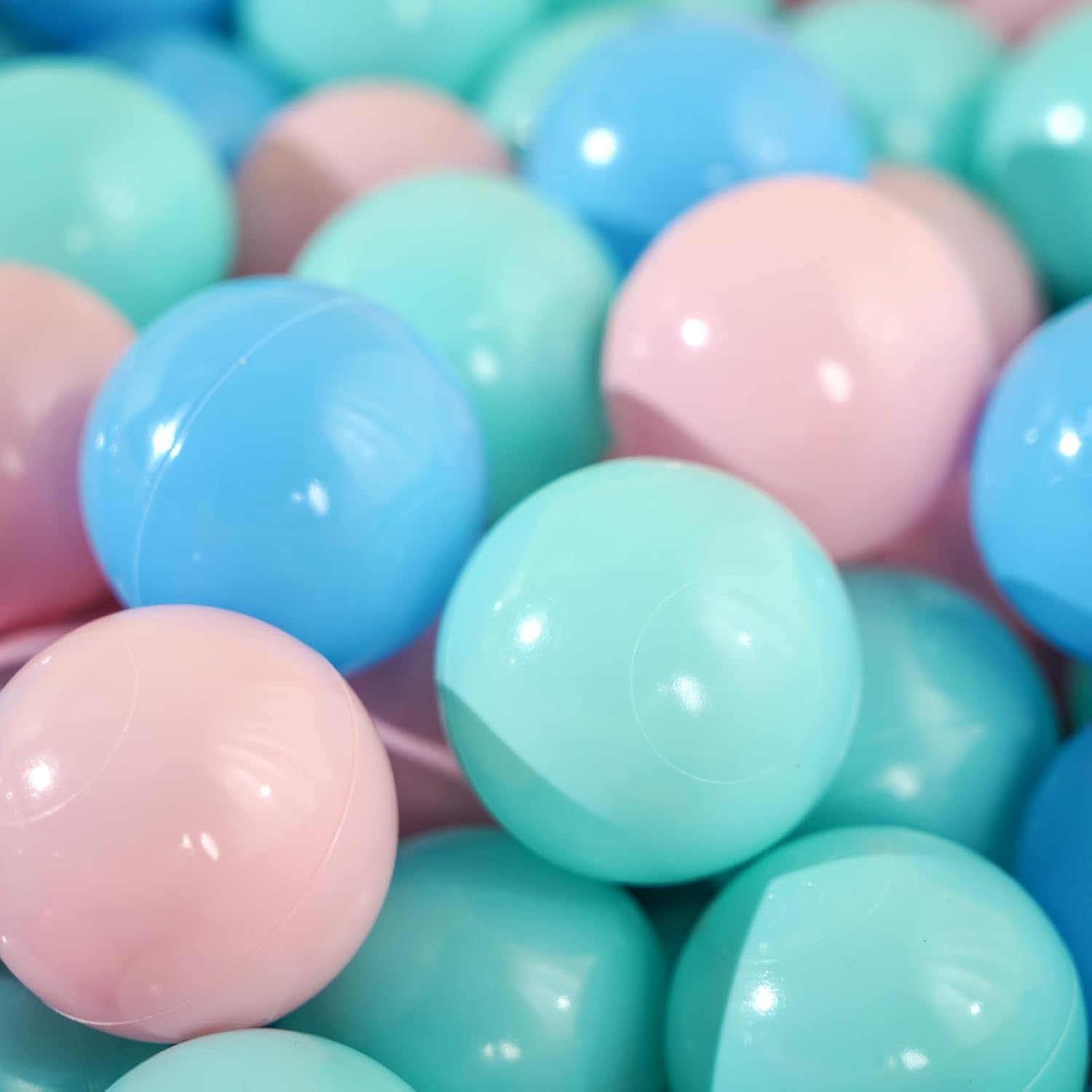 Thumbnail 6 de Heopeis Ball Pit Balls Pack of 100/200/500 – Star and Round Set, BPA Free & Non-Toxic (2.2 in) for Toddlers