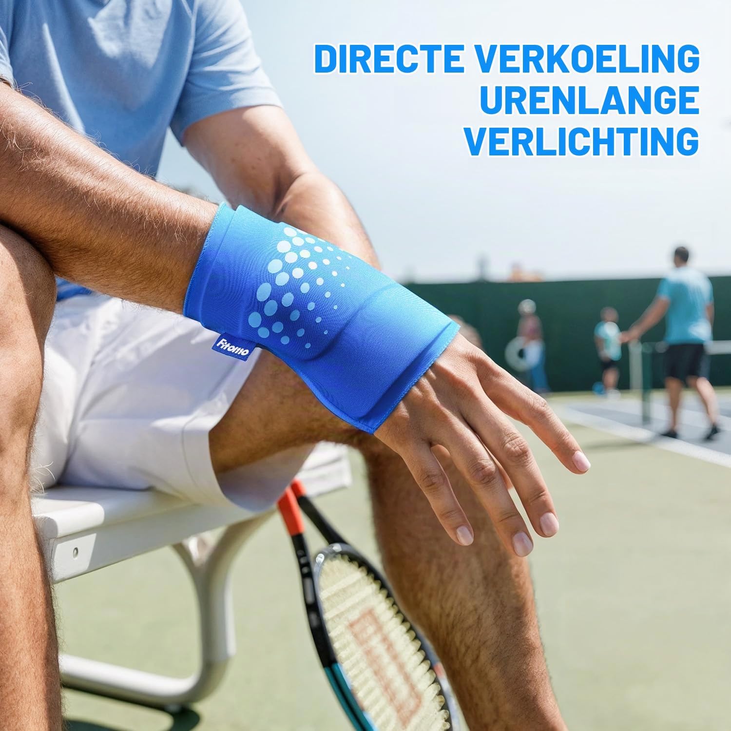 Detalle de Fitomo SKPW13 verstelbare gelpolsmanchet S/M voor warmte en kou