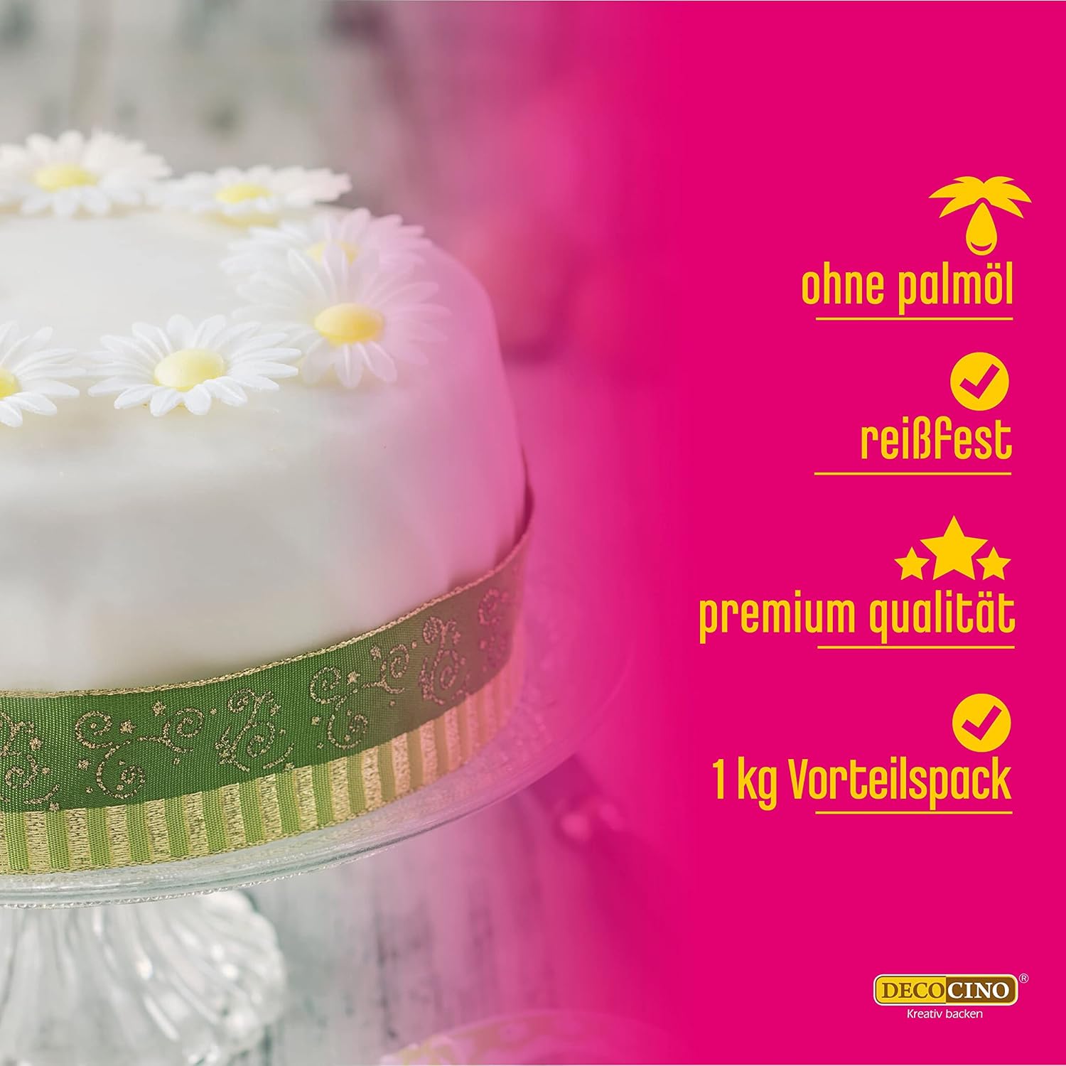 Thumbnail 2 de DECOCINO Fondant weiß – 7 Kilo Vorteilspack: vegan, Laktosefrei, ideal zum Verzieren
