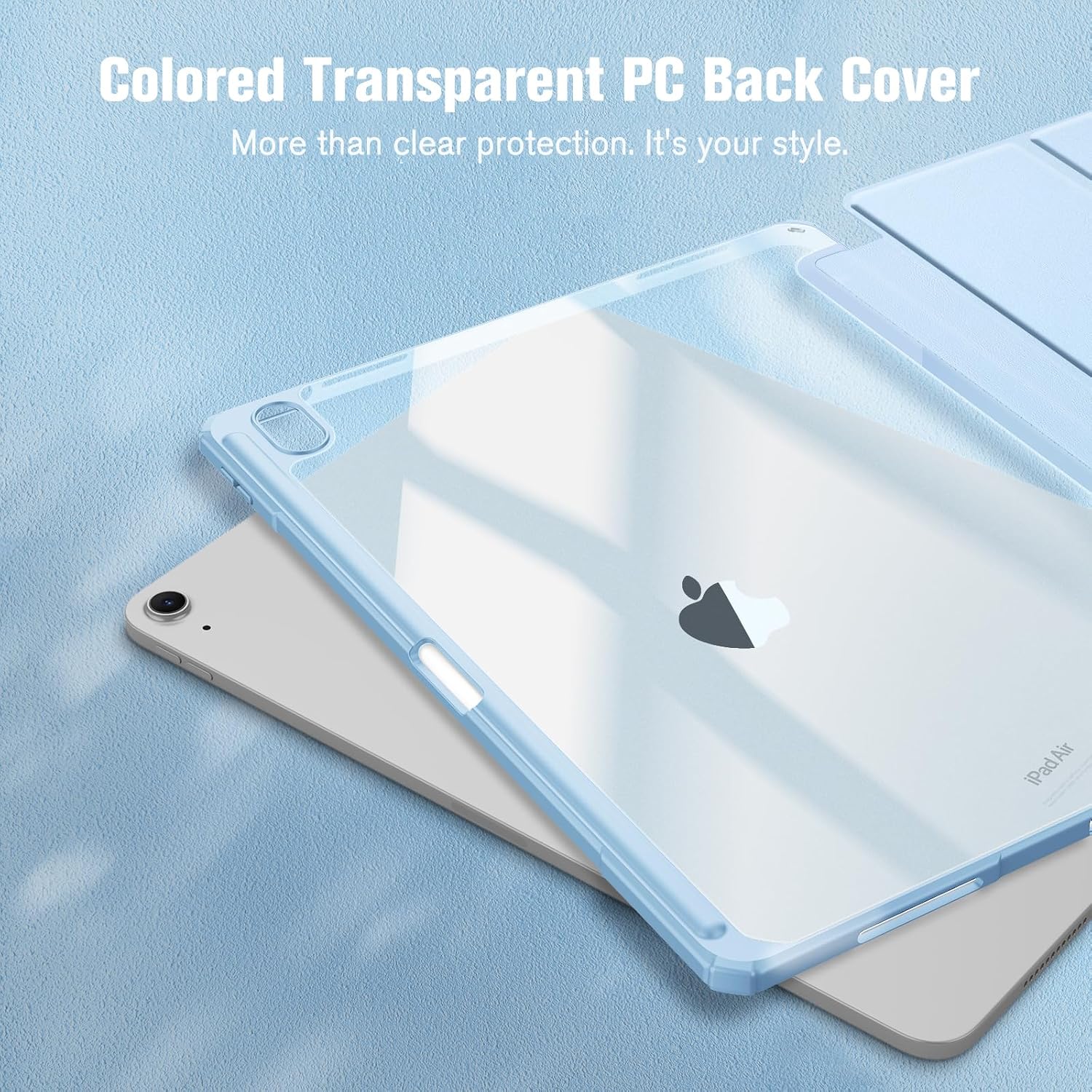 Detalle 2 de FINTIE Hybrid Case for iPad Air 13-inch (M4 2026 / M3 2025 / M2 2024) with Pencil Holder & Auto Wake/Sleep – Sky Blue