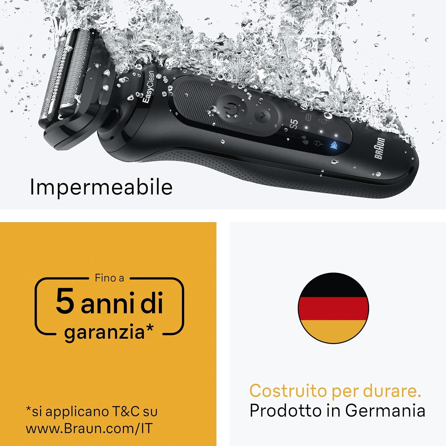 Thumbnail 5 de Braun Serie 5 52-N1650SI rasoio elettrico 50 min