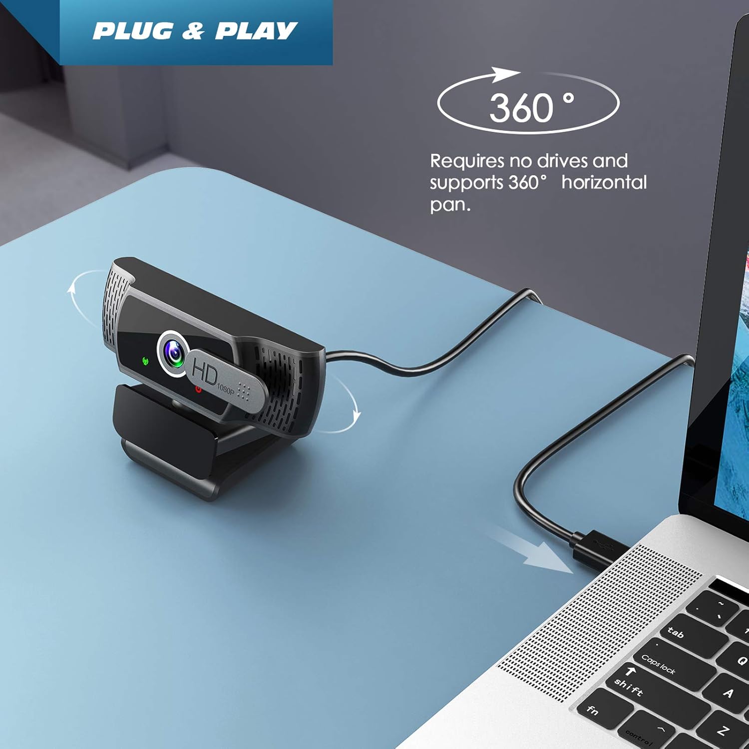 Thumbnail 6 de YIMONA Webcam for PC 1080P webcam