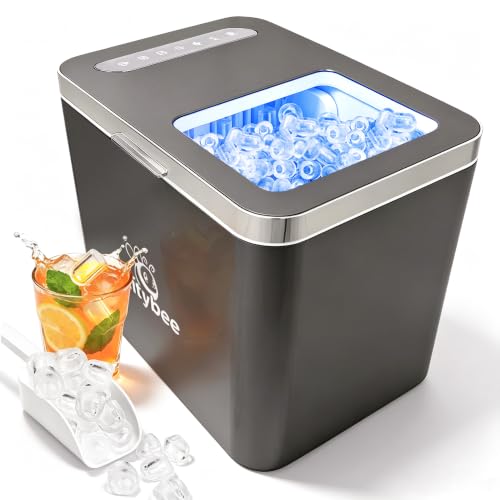 Detalle de Citybee Eiswürfelmaschine Klein – 14 kg/24 h, UV-Reinigung, 2 Eisgrößen, leise