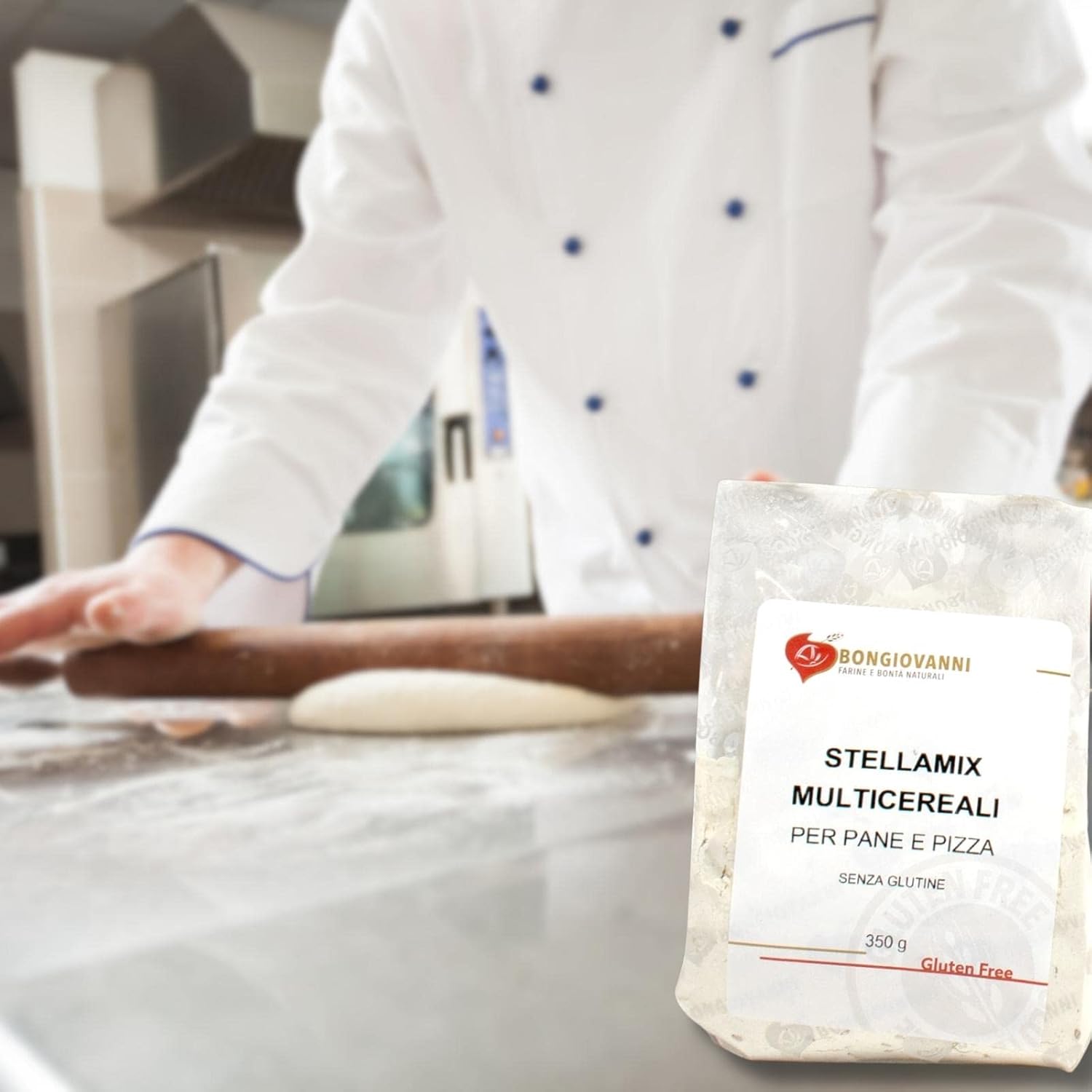 Detalle 2 de BONGIOVANNI Stella Mix Farine Naturali - Miscela Multicereali Senza Glutine da 350 g