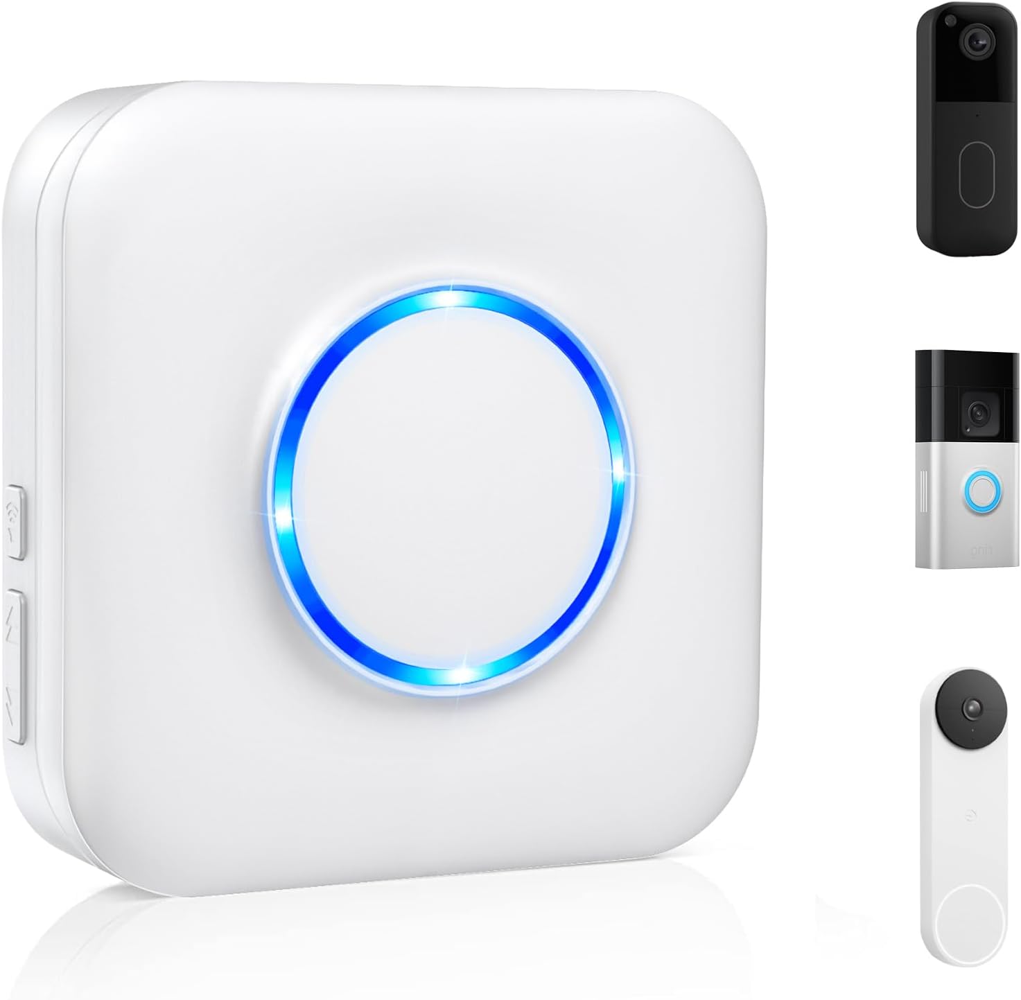Detalle de Smart Wireless Doorbell Chime & Extender for Ring, Blink and Google Nest