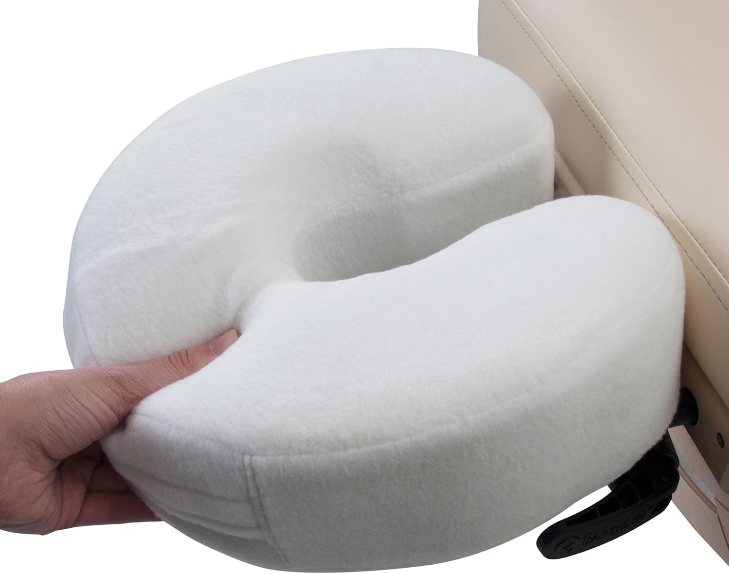Detalle de EarthLite poduszka do zagłówka do masażu z pianki memory foam, czarna