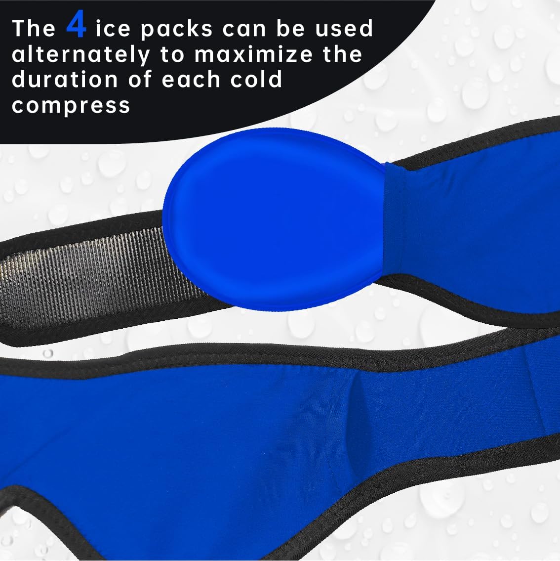 Thumbnail 4 de Jaw Ice Pack Head Wrap with 4 Gel Packs
