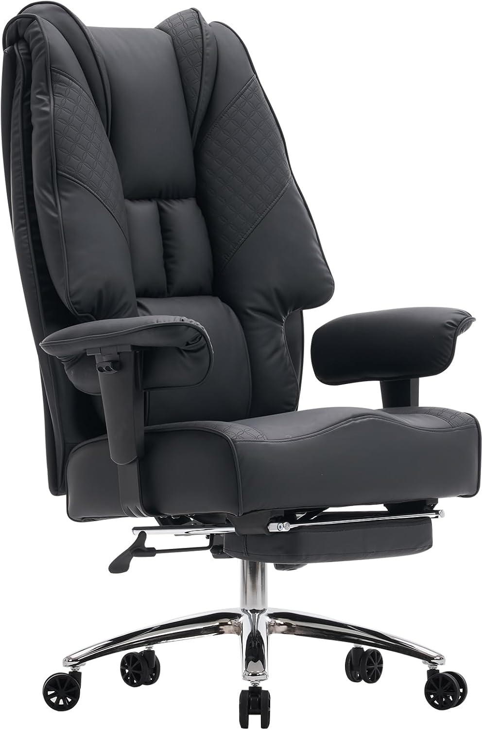 Detalle de EXCEBET 3043 bureaustoel met zitting van 14 cm, pocketveren en voetsteun