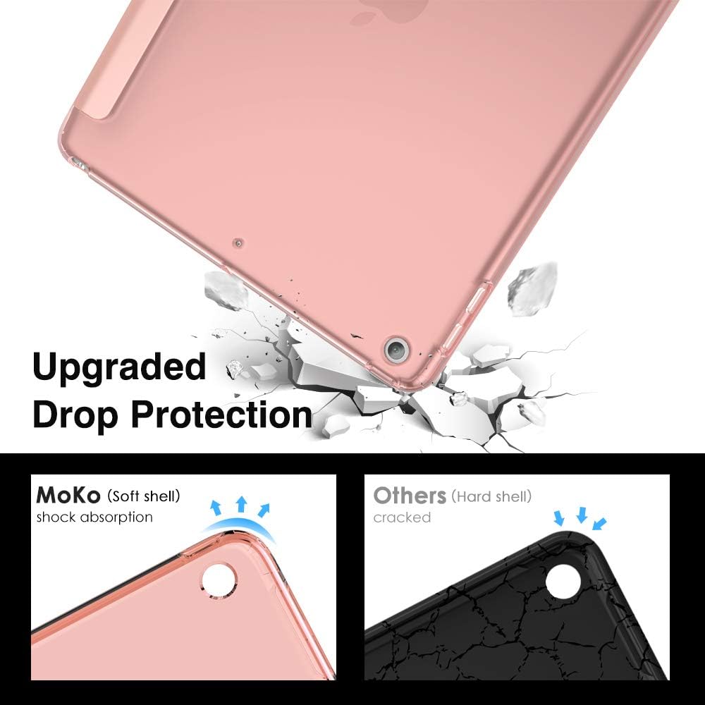 Detalle de MoKo Case for iPad 9th/8th/7th Generation 10.2 inch (2021/2020/2019) with Stand, Auto Wake/Sleep – Rose Gold