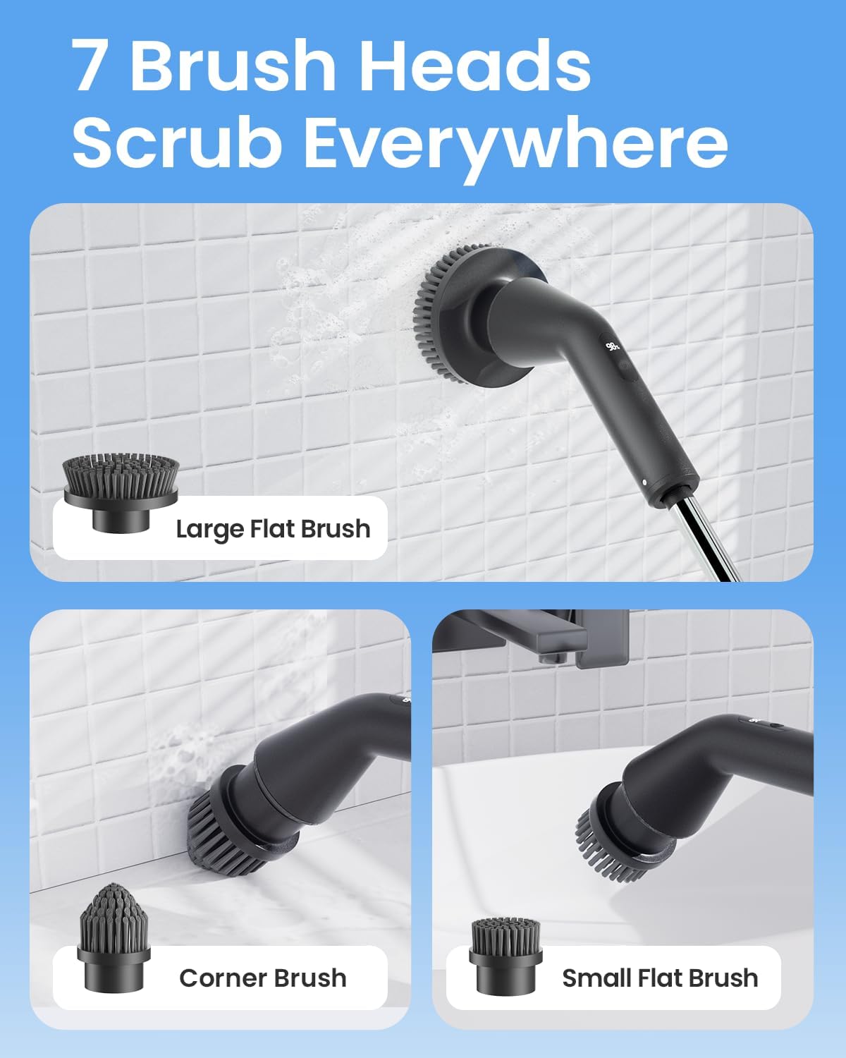 Thumbnail 5 de Leebein Electric Spin Scrubber 2025 — 7 heads 🧽