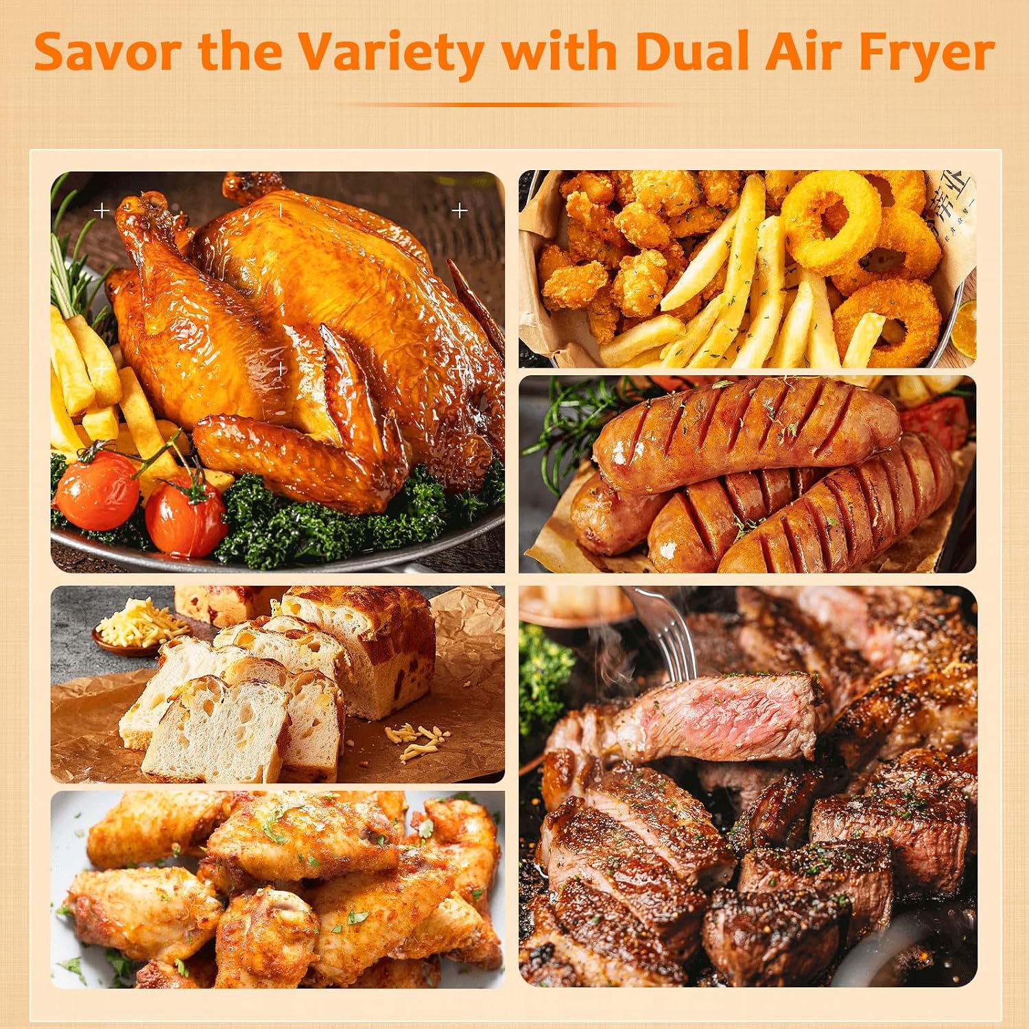 Thumbnail 5 de 9L Dual Air Fryer 2 x 4.5L drawers