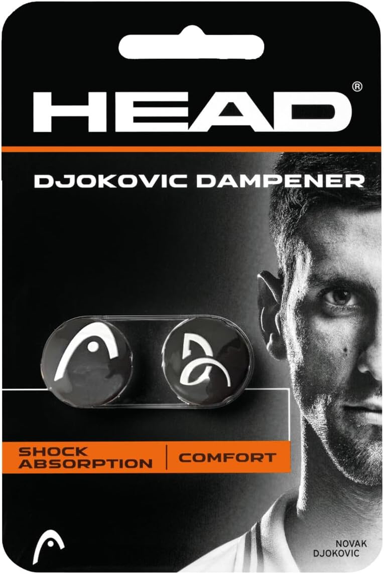 Detalle de HEAD Djokovic demper voor tennis, zwart, van siliconen en rubber