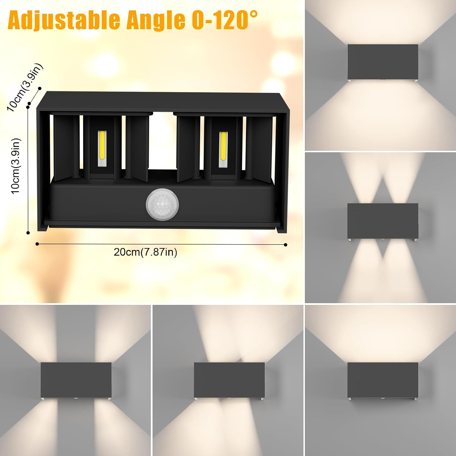 Detalle de Klighten 24W applique détecteur de mouvement