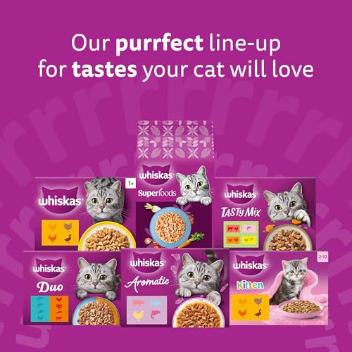 Thumbnail 9 de Whiskas Adult Wet Cat Food in Jelly Poultry Feasts 40x85g — A practical daily dinner for 1+ cats