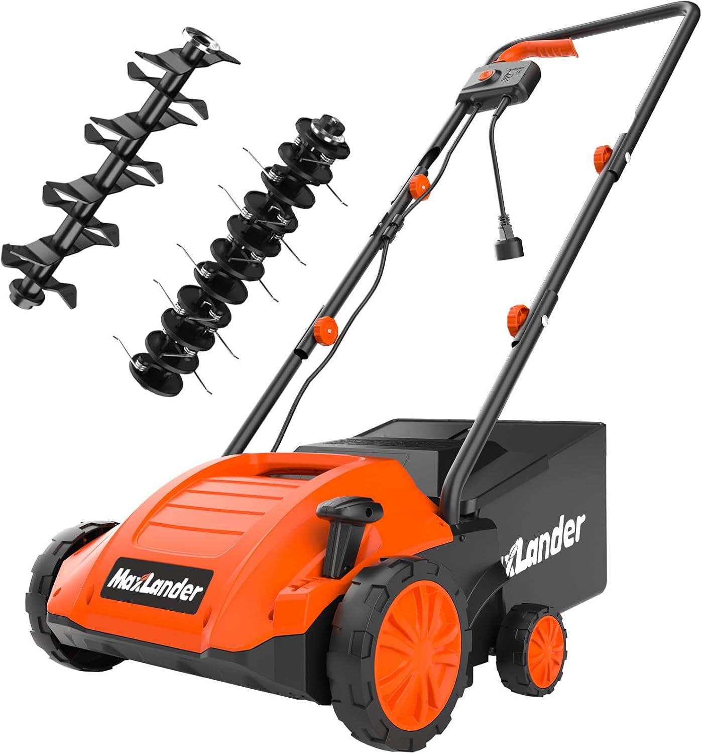 Detalle de MAXLANDER 9f73ed3b-036c-4c8e-9f5c-6dc6846cb8ef 13-Inch 12-Amp Lawn Dethatcher and Scarifier