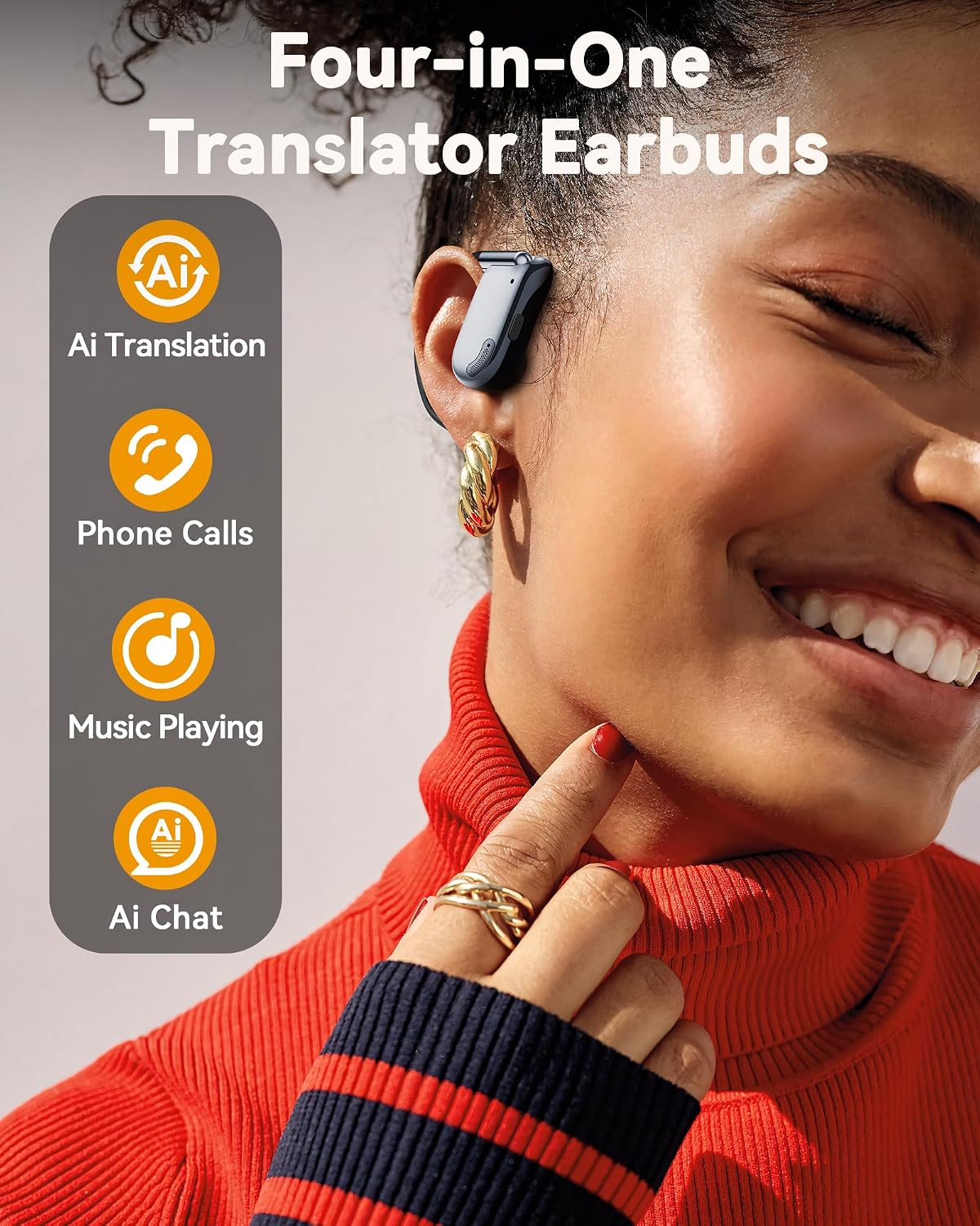 Detalle de Translation Earbuds Real Time 164 Languages AI Translator Ear Buds