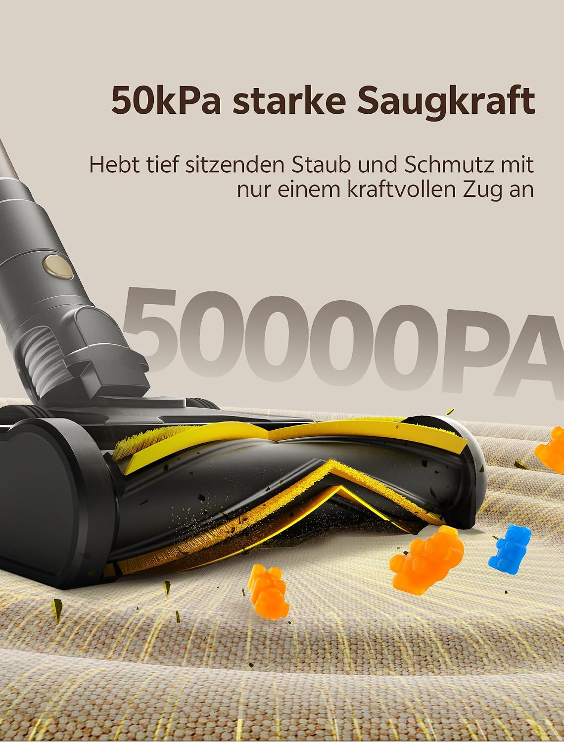 Detalle 2 de Ultenic U15 Akku Staubsauger 50 kPa