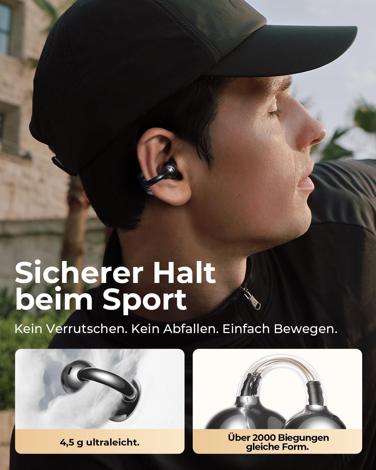 Thumbnail 6 de SANAG S6SUltra Open Ear Clip-On Kopfhörer mit Bluetooth 6.0, IP67 & bis zu 42 Std. Laufzeit