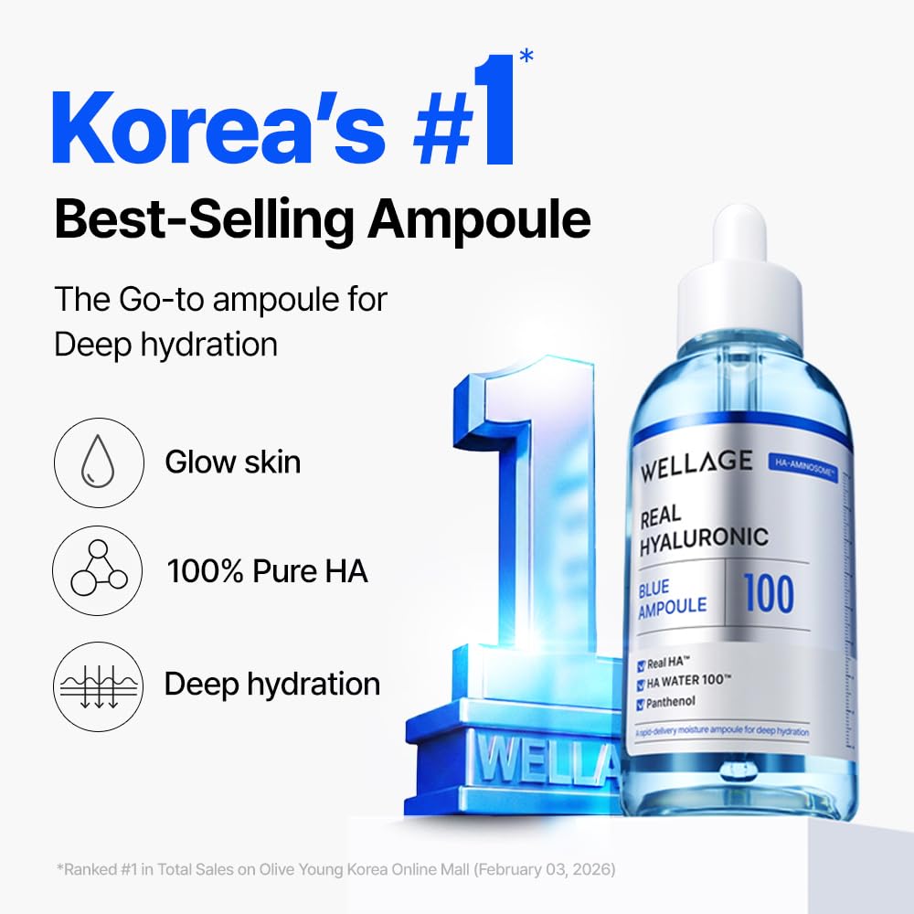 Detalle de WELLAGE Real Hyaluronic Blue Ampoule 100 (2nd Gen) Review