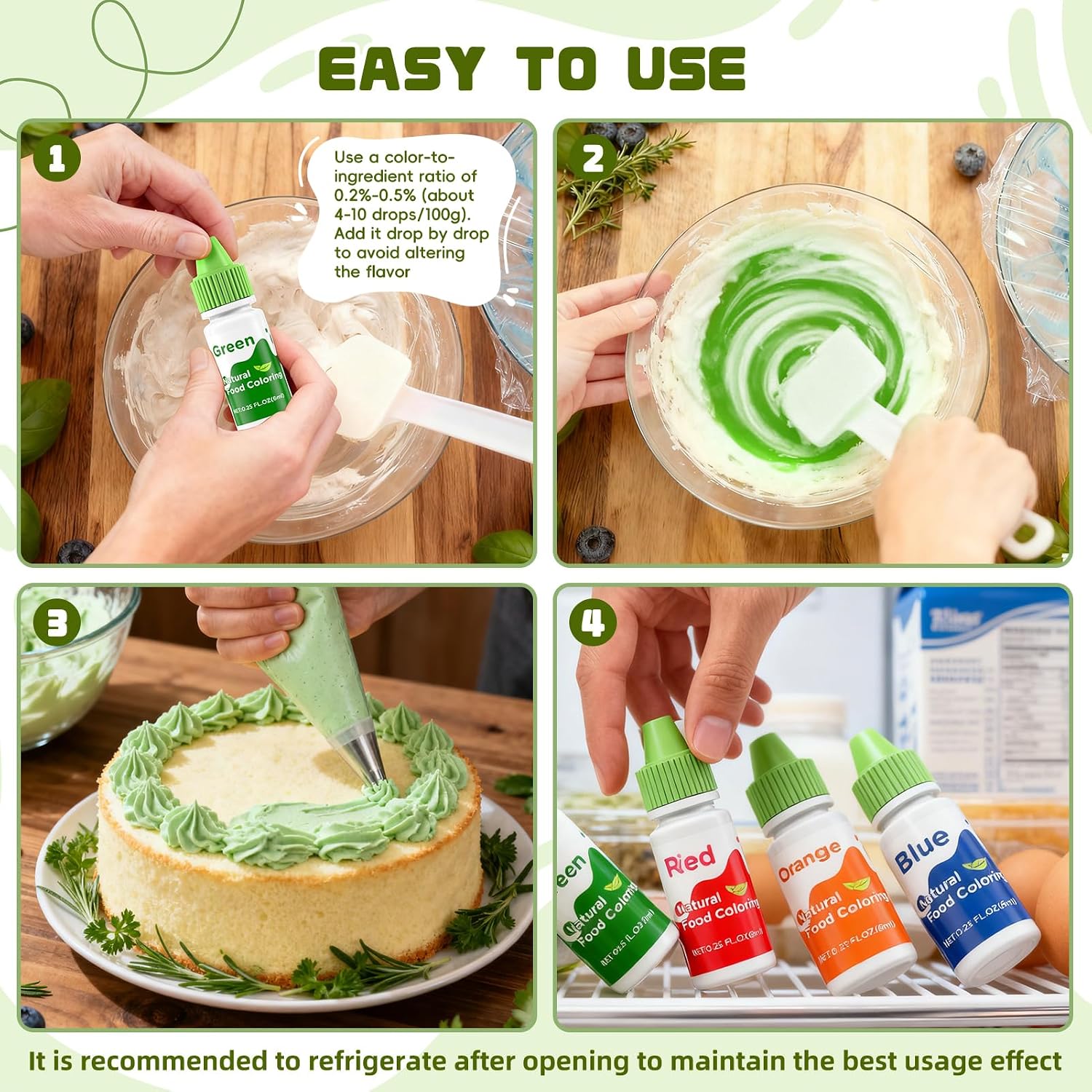 Thumbnail 6 de Nomeca Natural Food Colouring, 6 Plant-Based Liquid Shades for Baking