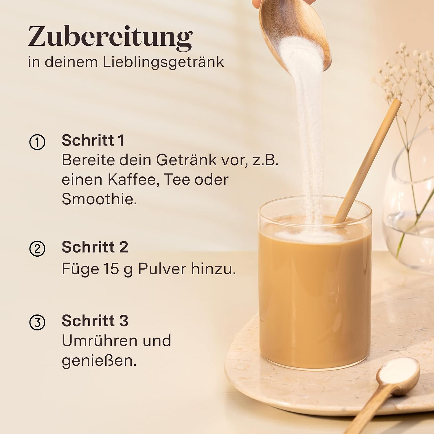 Thumbnail 2 de Glow25® Kollagen Pulver [450g] – Unser Original, neutraler Geschmack, löslich und rein