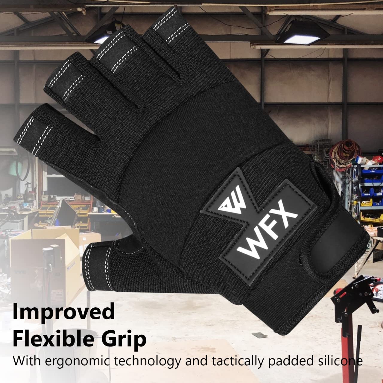 Thumbnail 3 de WESTWOOD FOX GEAR Guanti da lavoro senza dita, taglia Grande